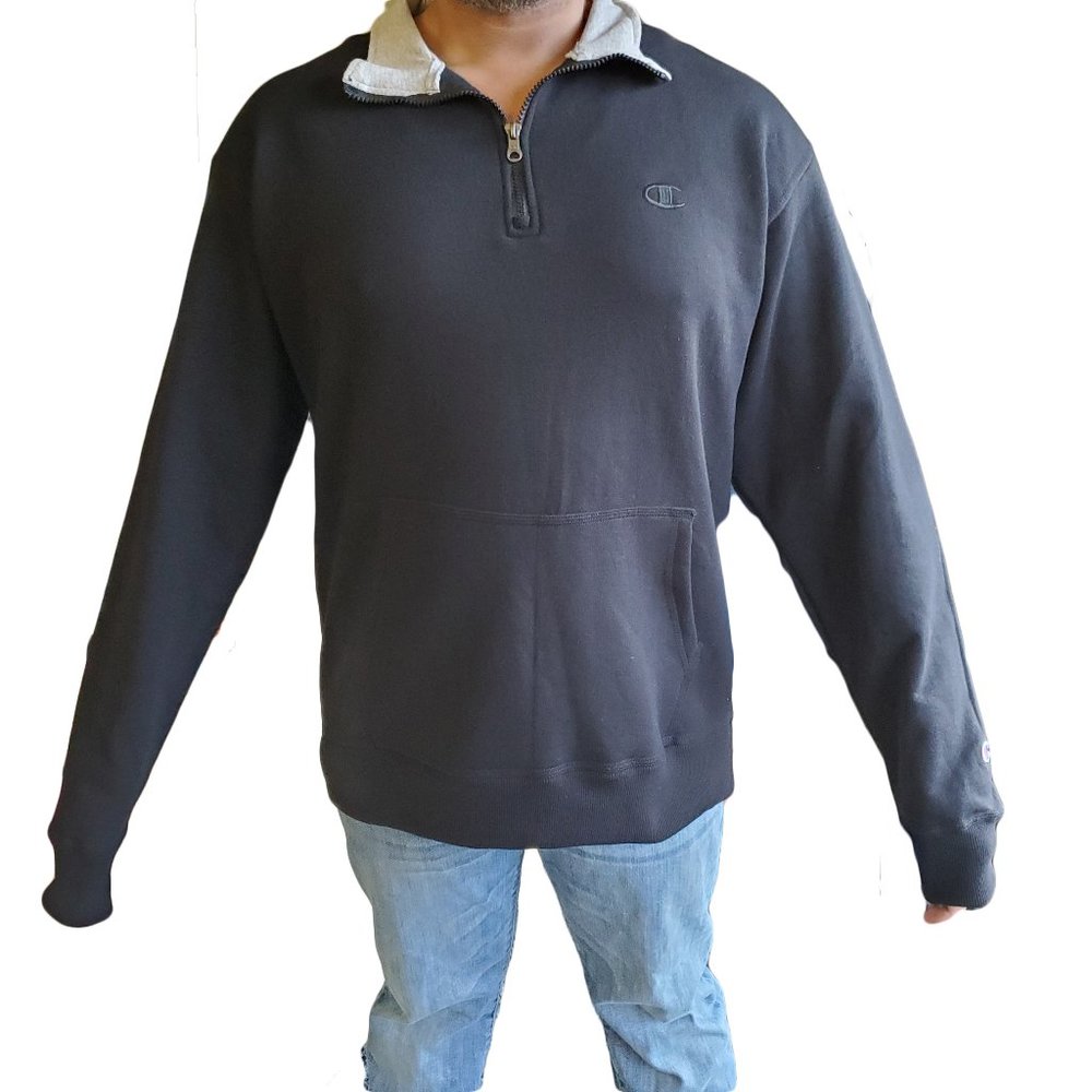 Champion Men's Powerblend Fleece 1/4 Zip P…